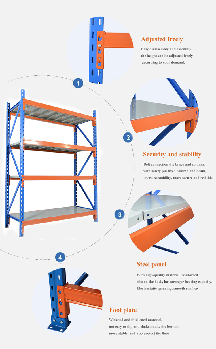 Medium Duty Industrial Industrial Racks Sheet Metal Storage Shelves Medium Duty Industrial Industrial Racks Sheet Metal Storage Shelves